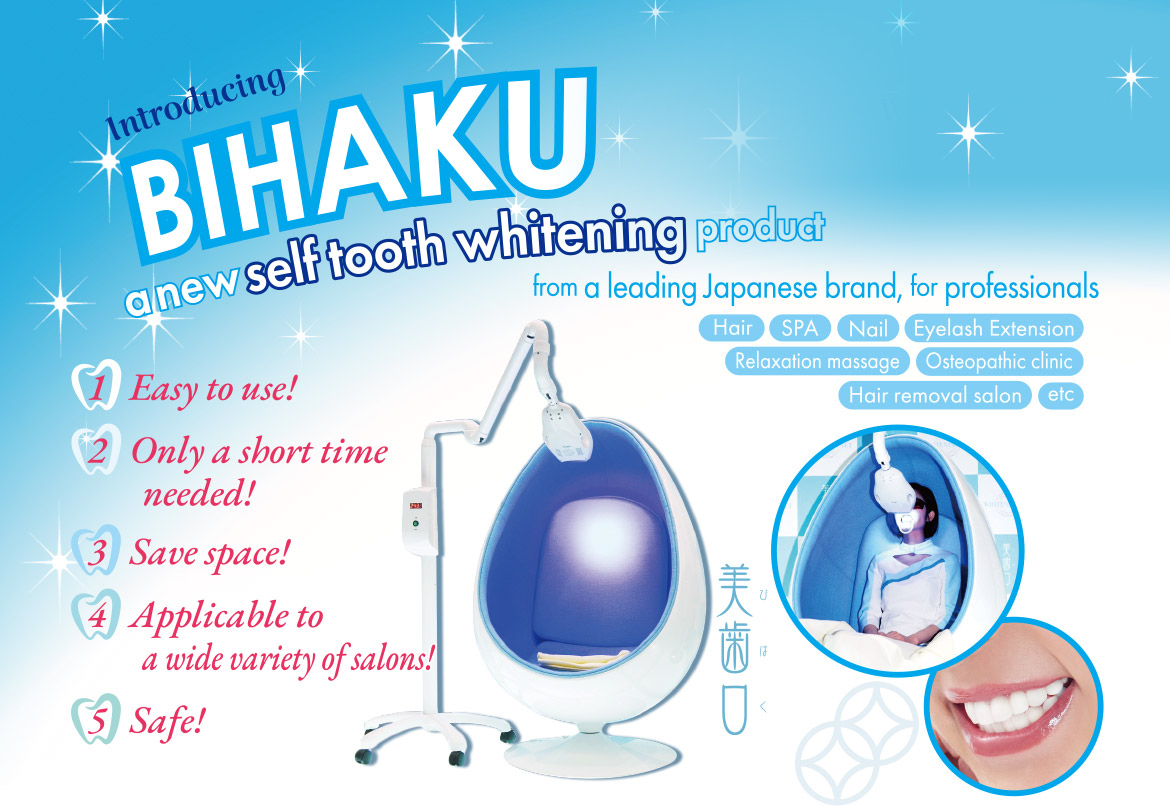 Introducing [BIHAKU] a new self tooth whitening product